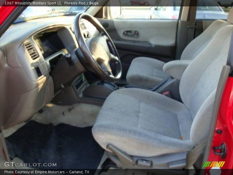 Phoenix Red / Beige 1997 Mitsubishi Montero Sport LS
