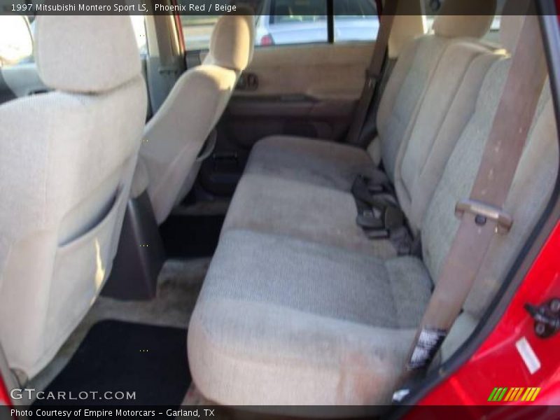 Phoenix Red / Beige 1997 Mitsubishi Montero Sport LS