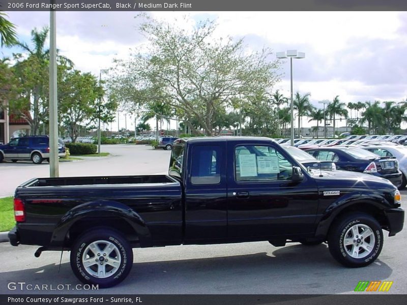Black / Medium Dark Flint 2006 Ford Ranger Sport SuperCab