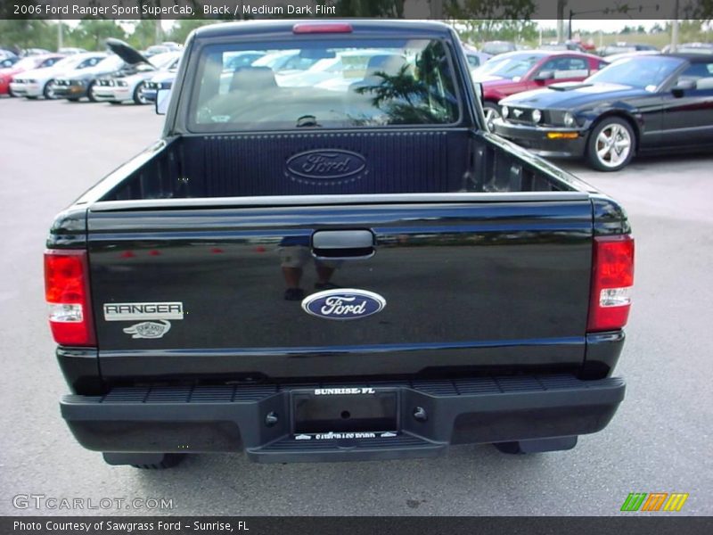 Black / Medium Dark Flint 2006 Ford Ranger Sport SuperCab