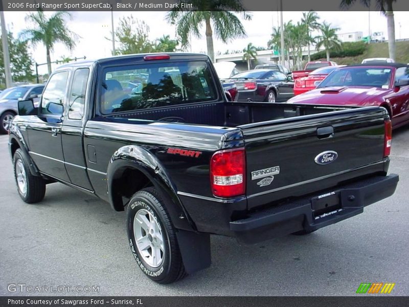 Black / Medium Dark Flint 2006 Ford Ranger Sport SuperCab