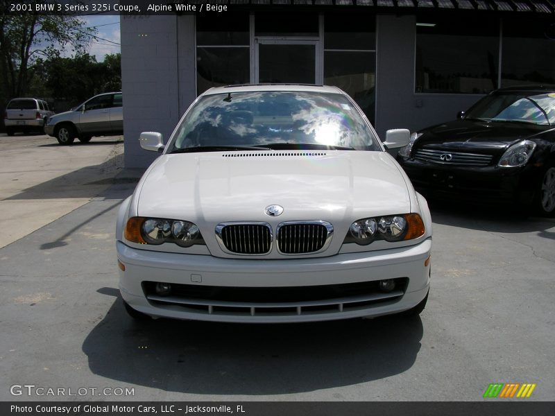 Alpine White / Beige 2001 BMW 3 Series 325i Coupe