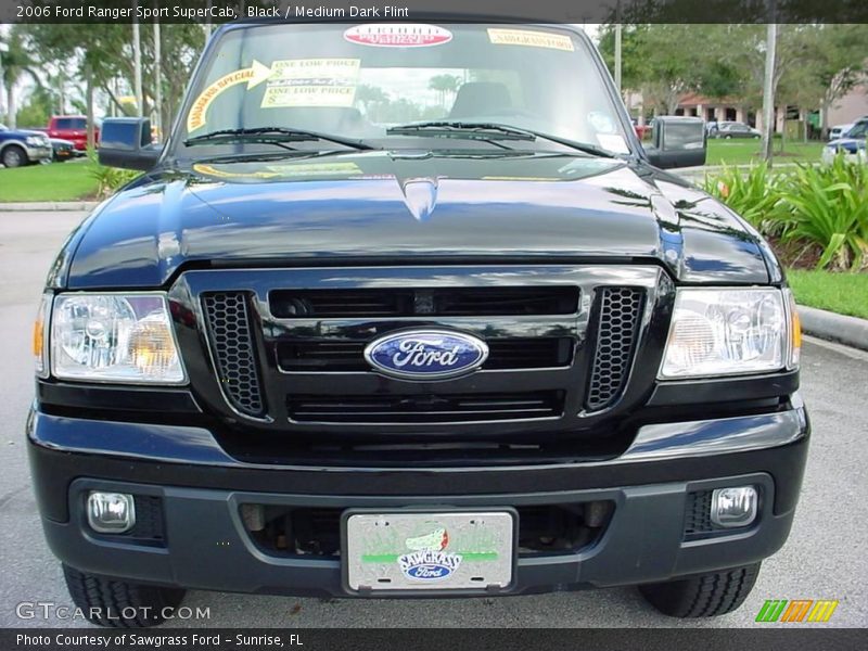 Black / Medium Dark Flint 2006 Ford Ranger Sport SuperCab