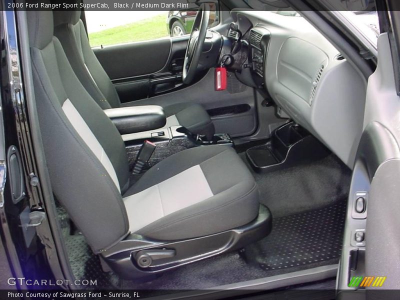Black / Medium Dark Flint 2006 Ford Ranger Sport SuperCab