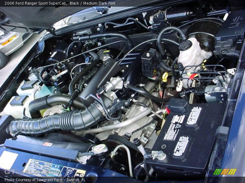 Black / Medium Dark Flint 2006 Ford Ranger Sport SuperCab