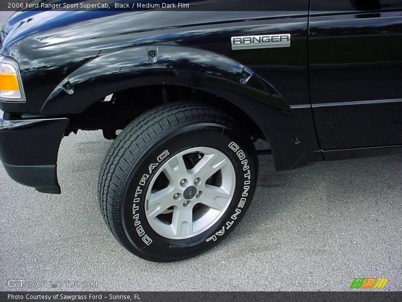 Black / Medium Dark Flint 2006 Ford Ranger Sport SuperCab