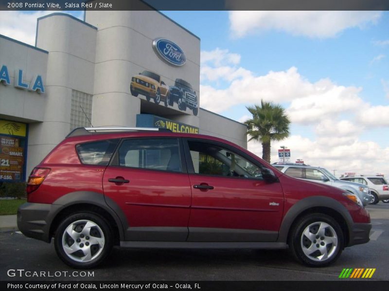 Salsa Red / Slate 2008 Pontiac Vibe