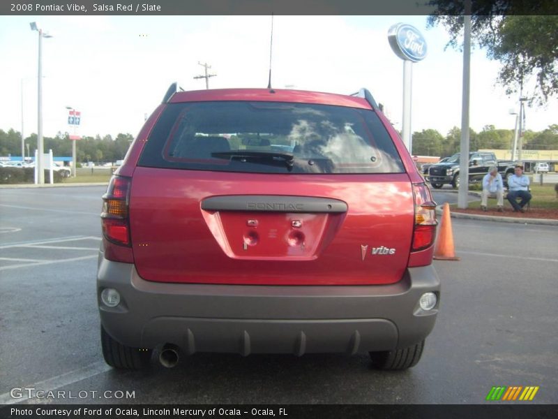 Salsa Red / Slate 2008 Pontiac Vibe