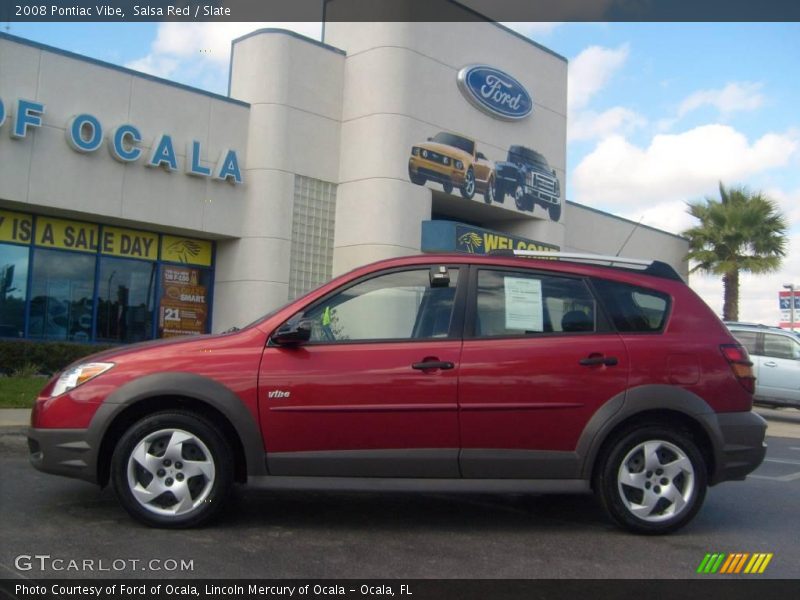 Salsa Red / Slate 2008 Pontiac Vibe