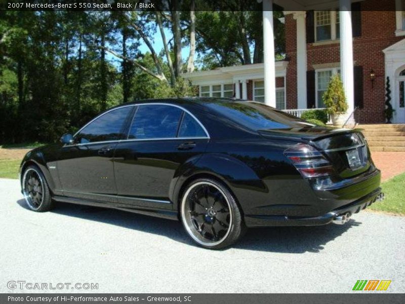 Black / Black 2007 Mercedes-Benz S 550 Sedan