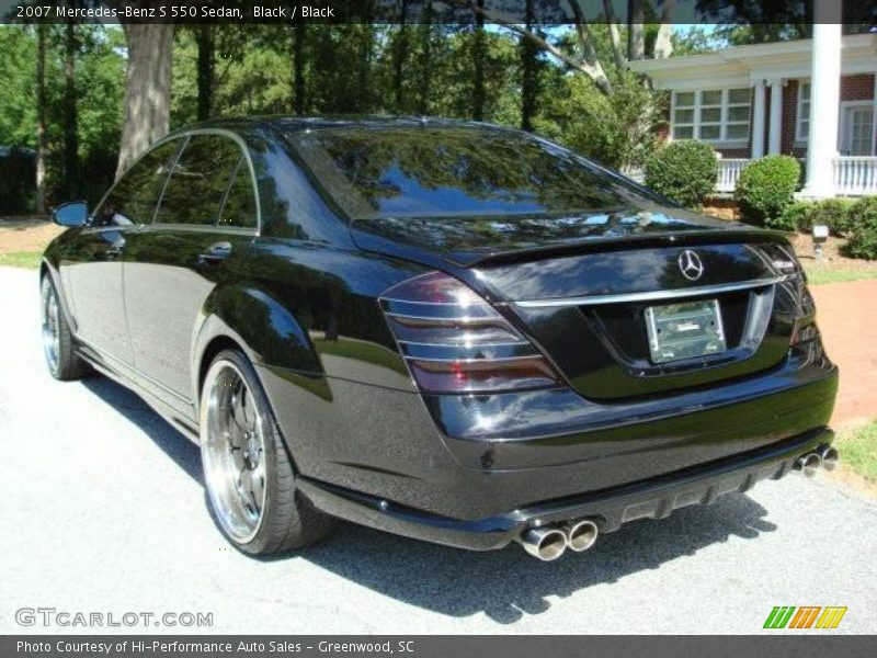 Black / Black 2007 Mercedes-Benz S 550 Sedan