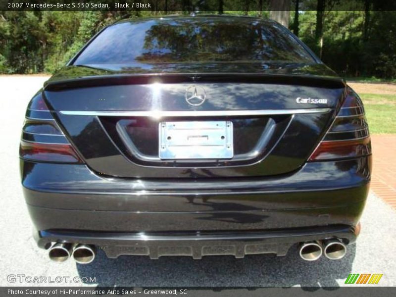 Black / Black 2007 Mercedes-Benz S 550 Sedan