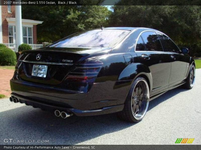 Black / Black 2007 Mercedes-Benz S 550 Sedan