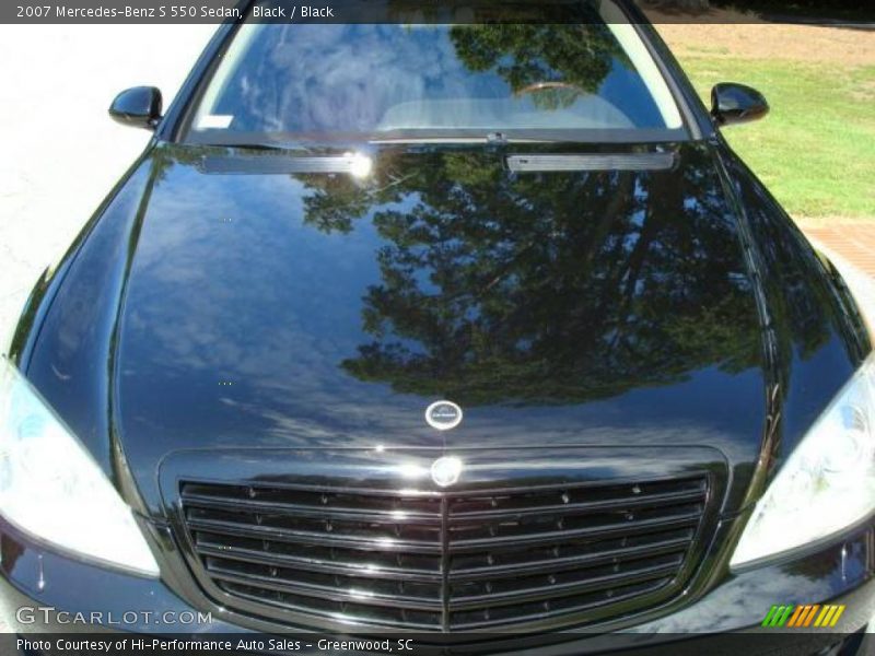 Black / Black 2007 Mercedes-Benz S 550 Sedan