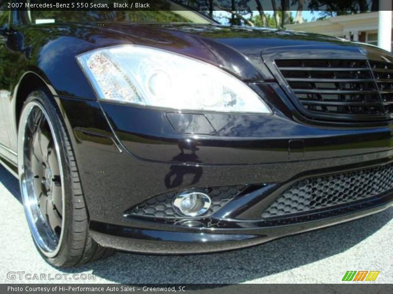 Black / Black 2007 Mercedes-Benz S 550 Sedan