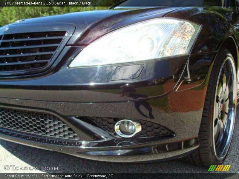 Black / Black 2007 Mercedes-Benz S 550 Sedan