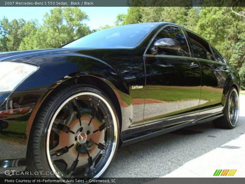 Black / Black 2007 Mercedes-Benz S 550 Sedan