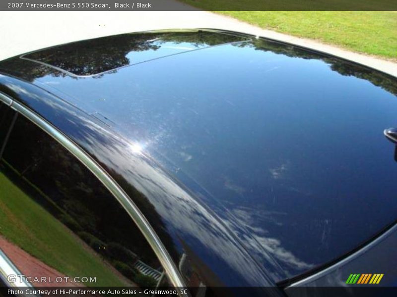 Black / Black 2007 Mercedes-Benz S 550 Sedan