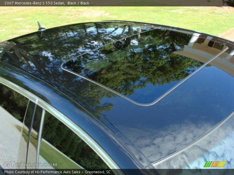 Black / Black 2007 Mercedes-Benz S 550 Sedan