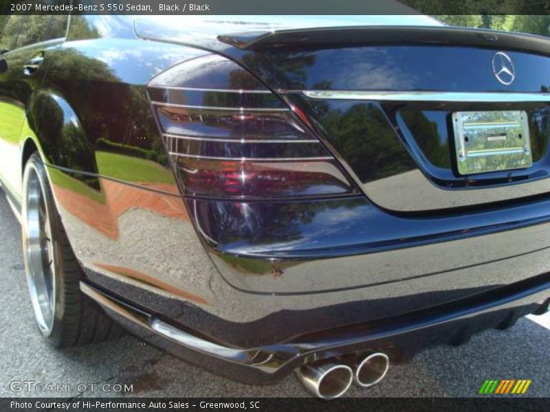Black / Black 2007 Mercedes-Benz S 550 Sedan