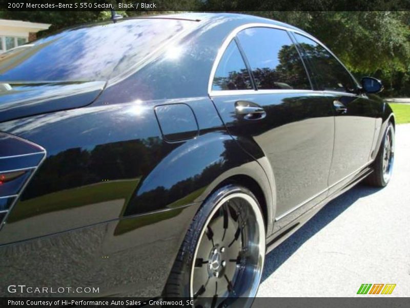 Black / Black 2007 Mercedes-Benz S 550 Sedan