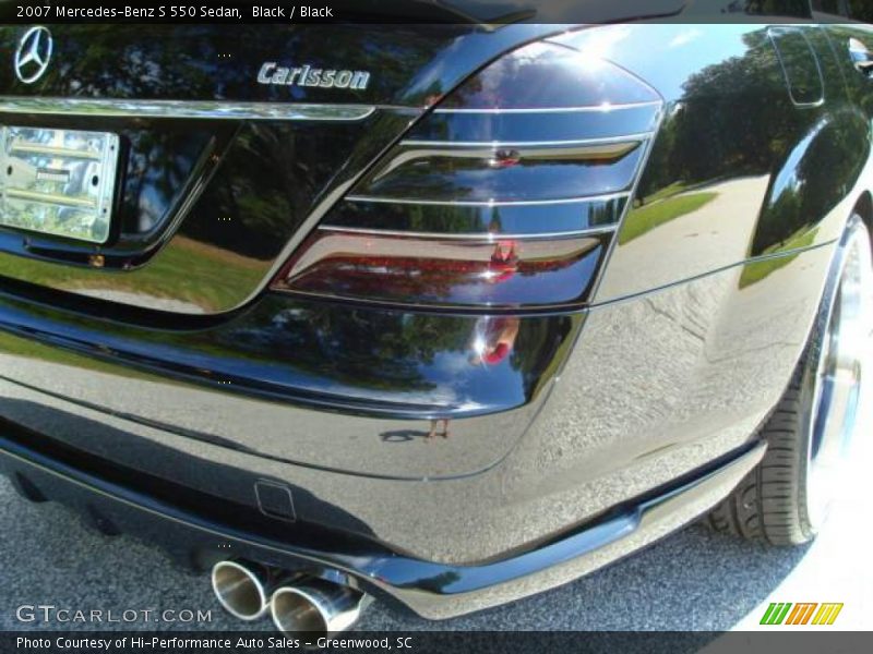 Black / Black 2007 Mercedes-Benz S 550 Sedan