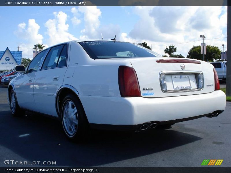 White / Dark Gray 2005 Cadillac DeVille Sedan