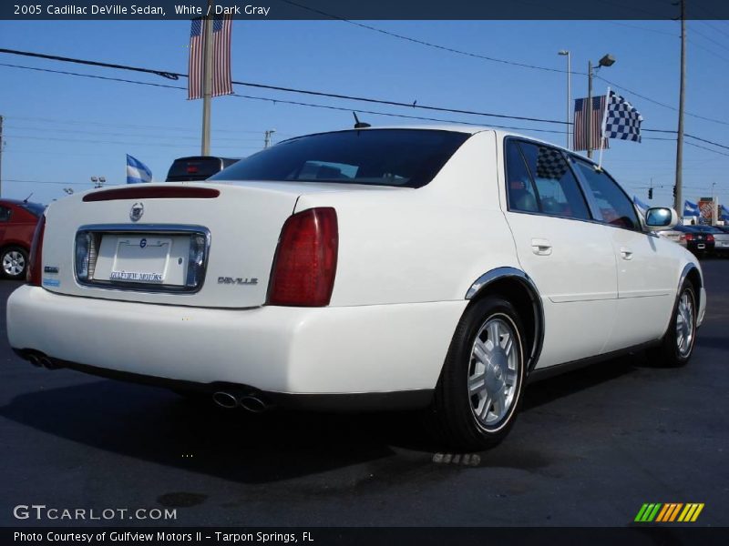 White / Dark Gray 2005 Cadillac DeVille Sedan