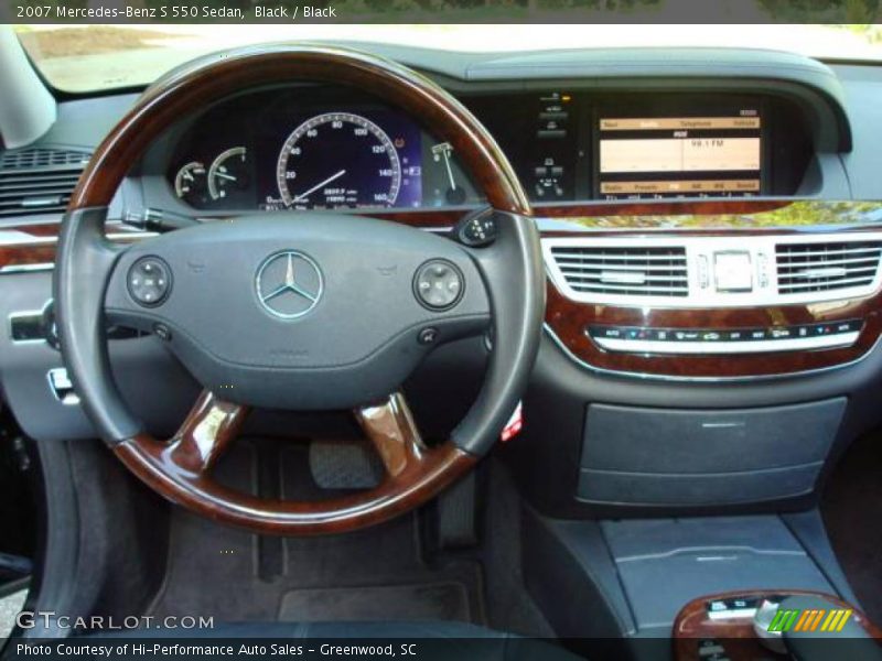 Black / Black 2007 Mercedes-Benz S 550 Sedan
