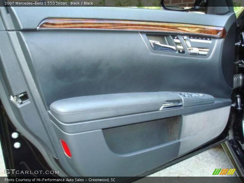 Black / Black 2007 Mercedes-Benz S 550 Sedan