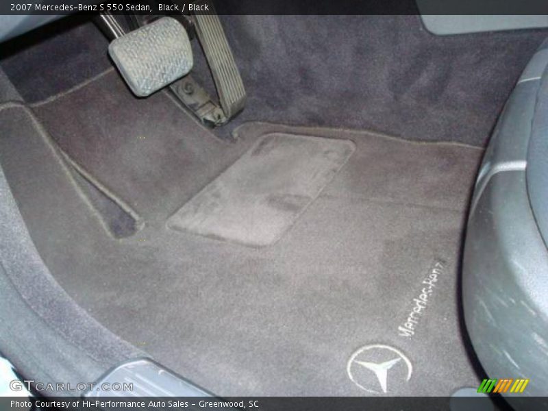Black / Black 2007 Mercedes-Benz S 550 Sedan