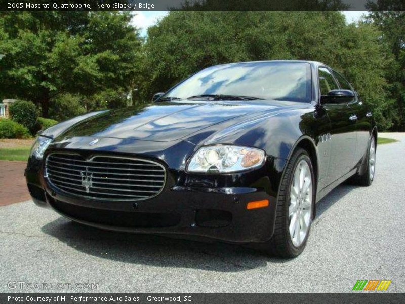 Nero (Black) / Beige 2005 Maserati Quattroporte