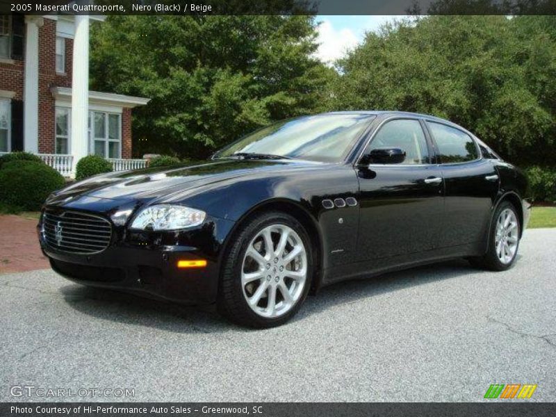Nero (Black) / Beige 2005 Maserati Quattroporte