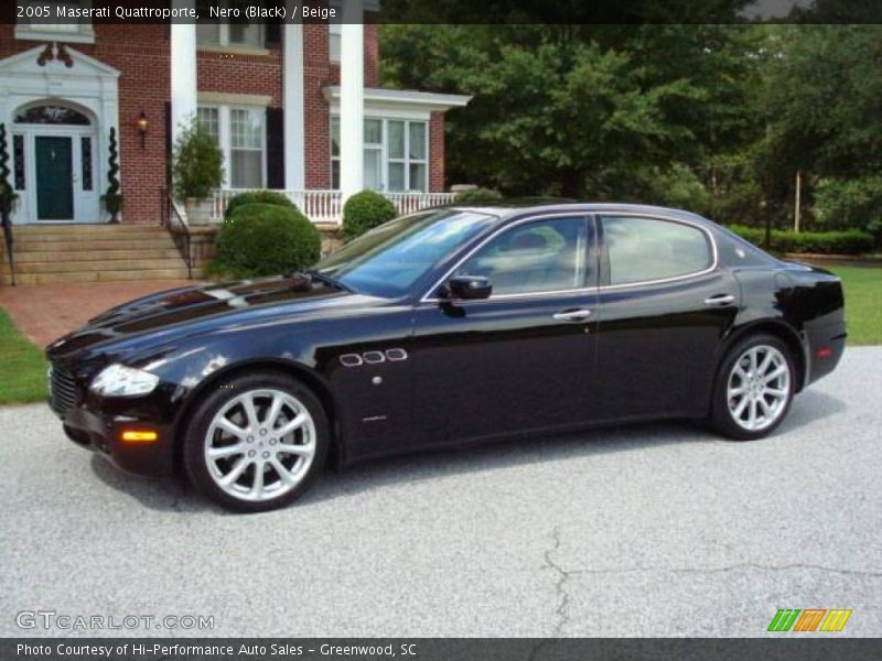 Nero (Black) / Beige 2005 Maserati Quattroporte