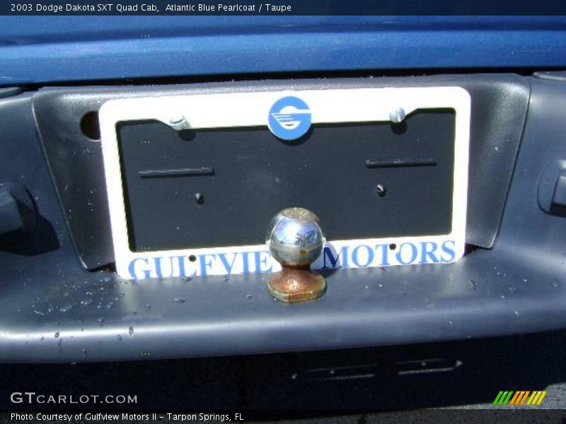 Atlantic Blue Pearlcoat / Taupe 2003 Dodge Dakota SXT Quad Cab