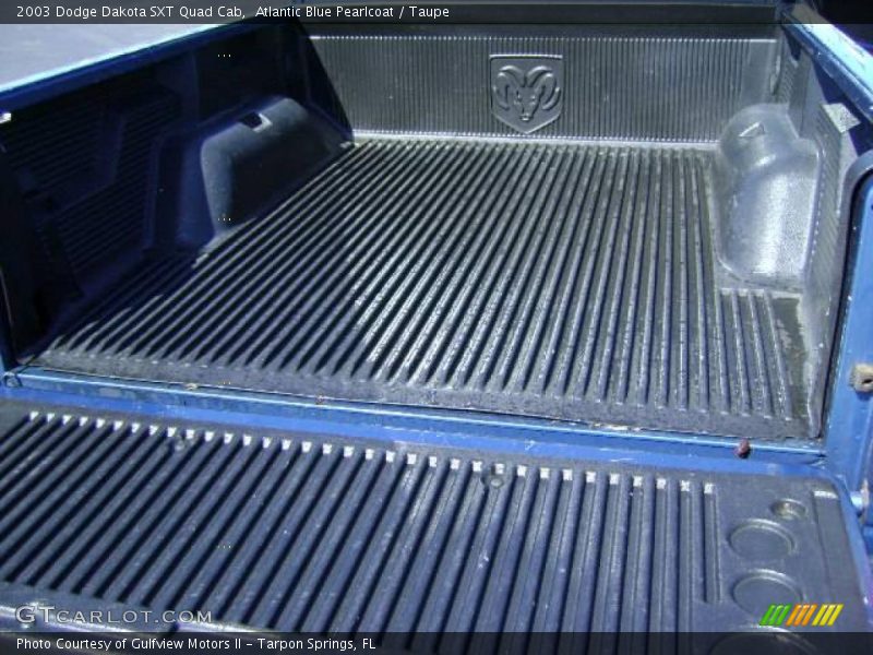 Atlantic Blue Pearlcoat / Taupe 2003 Dodge Dakota SXT Quad Cab