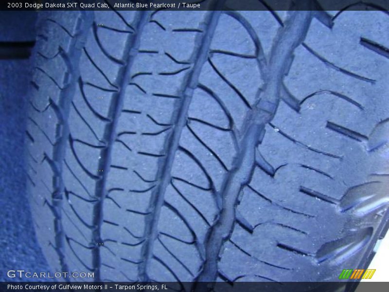 Atlantic Blue Pearlcoat / Taupe 2003 Dodge Dakota SXT Quad Cab