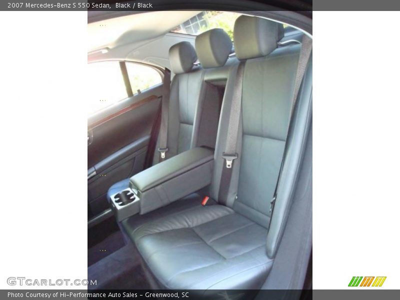 Black / Black 2007 Mercedes-Benz S 550 Sedan