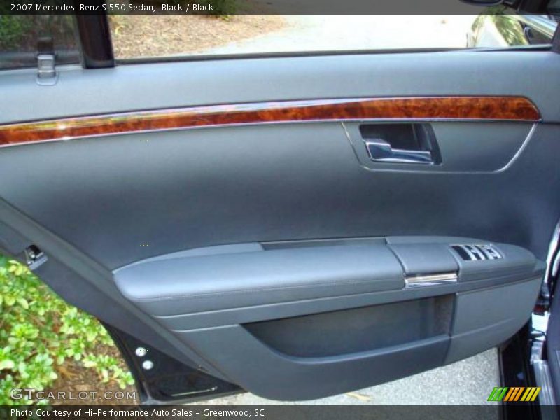 Black / Black 2007 Mercedes-Benz S 550 Sedan