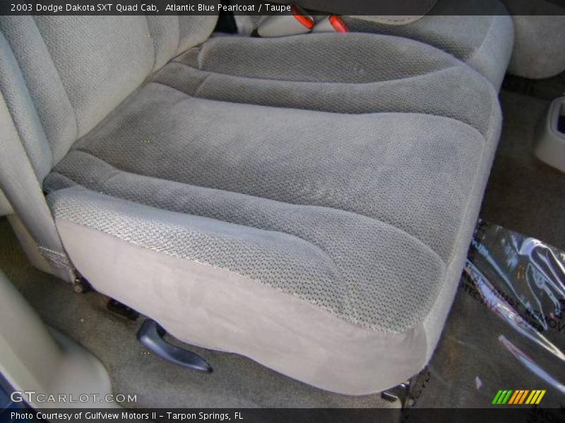 Atlantic Blue Pearlcoat / Taupe 2003 Dodge Dakota SXT Quad Cab