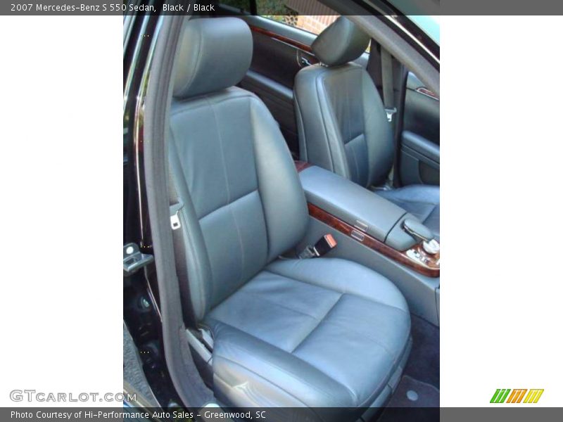 Black / Black 2007 Mercedes-Benz S 550 Sedan
