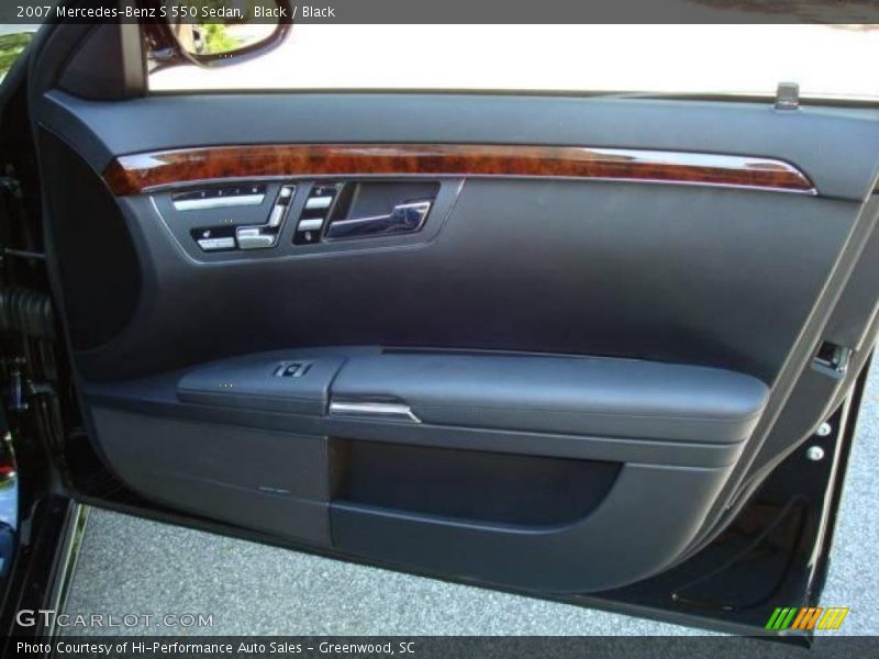 Black / Black 2007 Mercedes-Benz S 550 Sedan