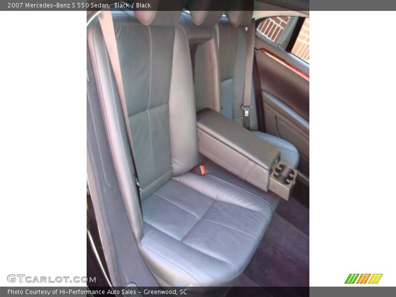 Black / Black 2007 Mercedes-Benz S 550 Sedan