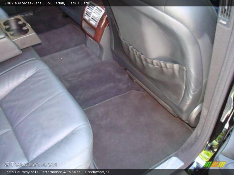 Black / Black 2007 Mercedes-Benz S 550 Sedan