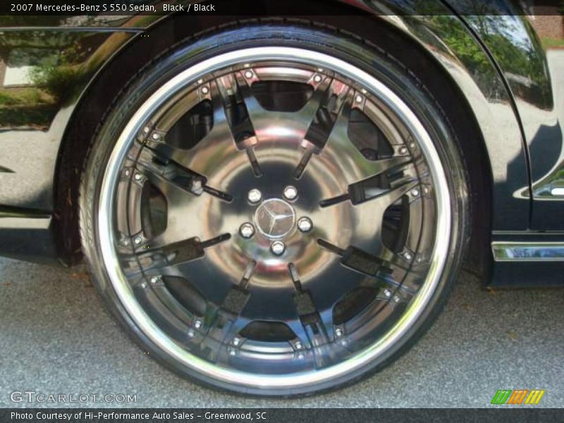 Black / Black 2007 Mercedes-Benz S 550 Sedan