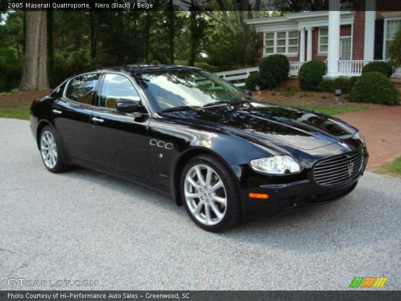 Nero (Black) / Beige 2005 Maserati Quattroporte