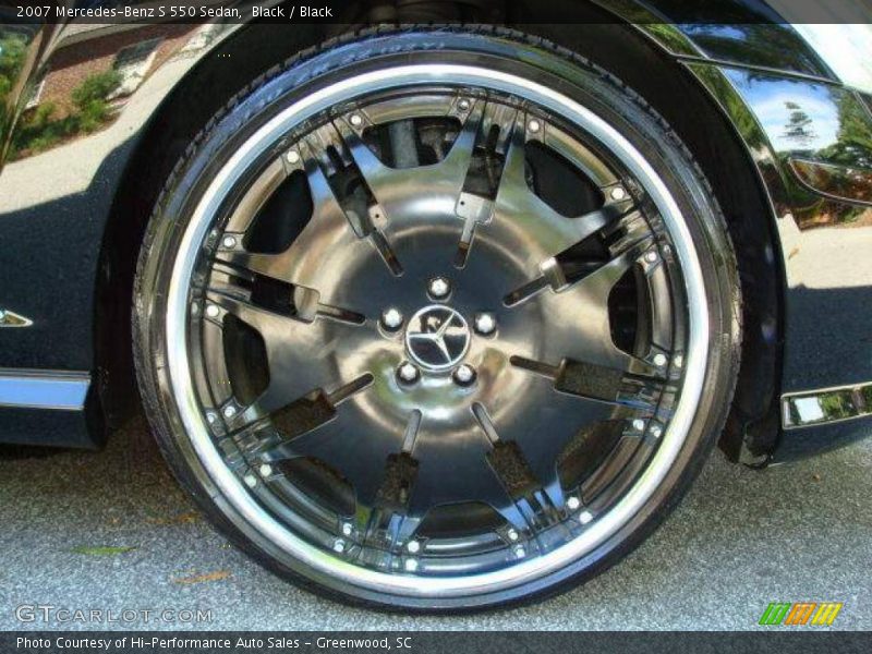 Black / Black 2007 Mercedes-Benz S 550 Sedan
