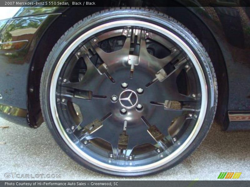 Black / Black 2007 Mercedes-Benz S 550 Sedan