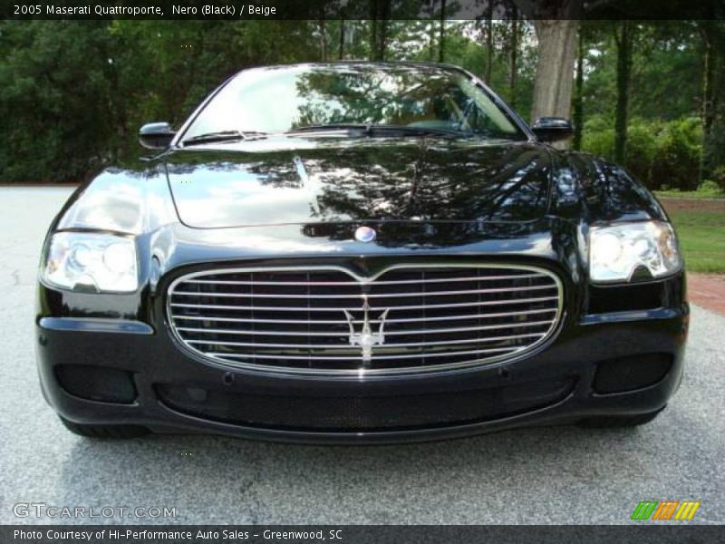 Nero (Black) / Beige 2005 Maserati Quattroporte