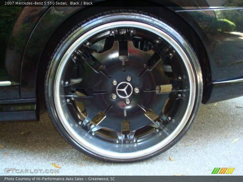 Black / Black 2007 Mercedes-Benz S 550 Sedan